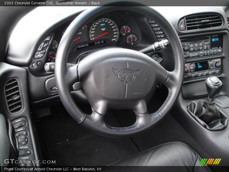 Quicksilver Metallic / Black 2003 Chevrolet Corvette Z06