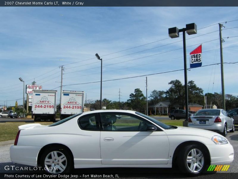 White / Gray 2007 Chevrolet Monte Carlo LT