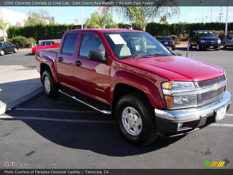 Dark Cherry Red Metallic / Medium Dark Pewter 2005 Chevrolet Colorado LS Crew Cab
