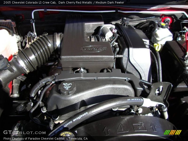 Dark Cherry Red Metallic / Medium Dark Pewter 2005 Chevrolet Colorado LS Crew Cab