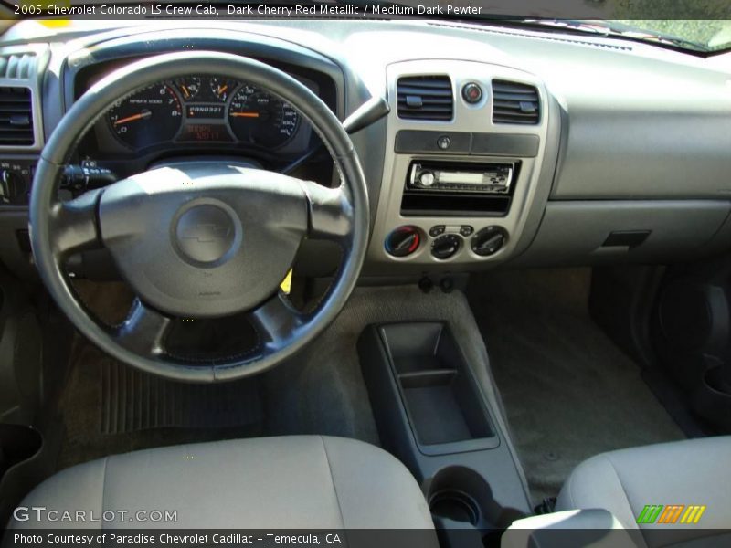 Dark Cherry Red Metallic / Medium Dark Pewter 2005 Chevrolet Colorado LS Crew Cab