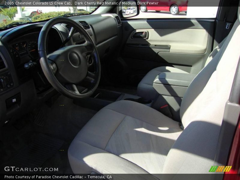 Dark Cherry Red Metallic / Medium Dark Pewter 2005 Chevrolet Colorado LS Crew Cab