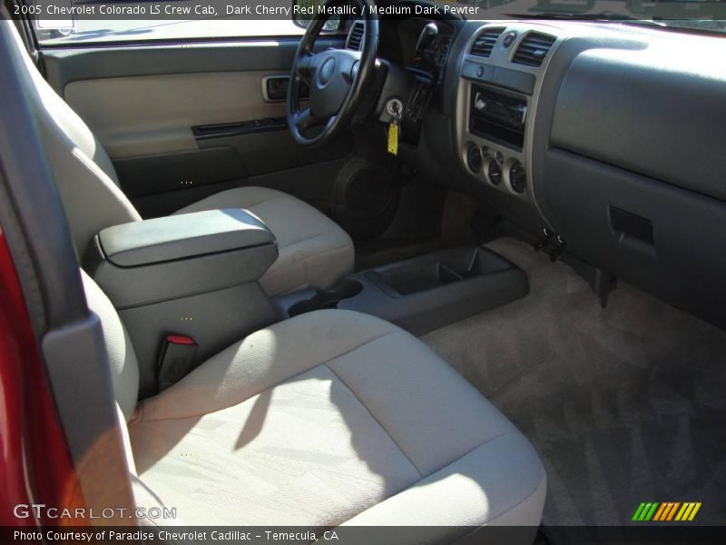 Dark Cherry Red Metallic / Medium Dark Pewter 2005 Chevrolet Colorado LS Crew Cab