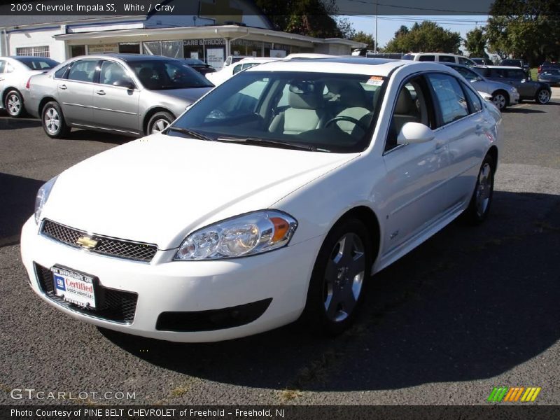 White / Gray 2009 Chevrolet Impala SS