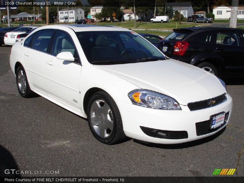 White / Gray 2009 Chevrolet Impala SS
