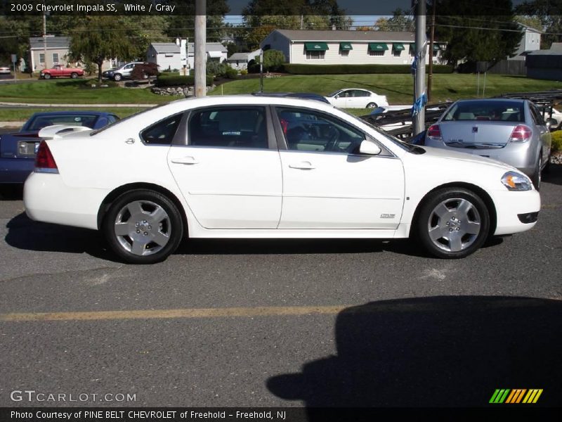 White / Gray 2009 Chevrolet Impala SS