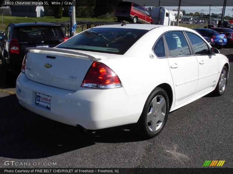 White / Gray 2009 Chevrolet Impala SS