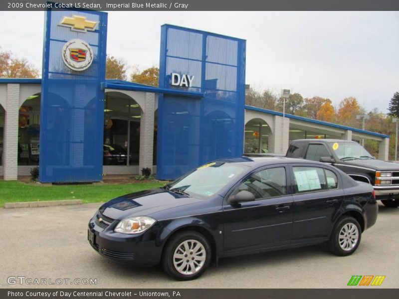 Imperial Blue Metallic / Gray 2009 Chevrolet Cobalt LS Sedan
