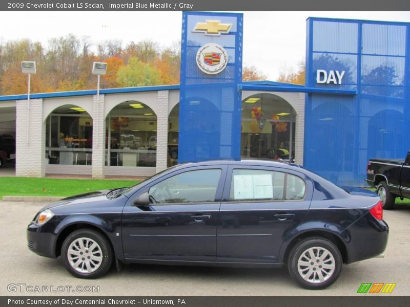 Imperial Blue Metallic / Gray 2009 Chevrolet Cobalt LS Sedan