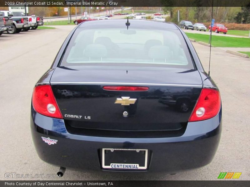 Imperial Blue Metallic / Gray 2009 Chevrolet Cobalt LS Sedan