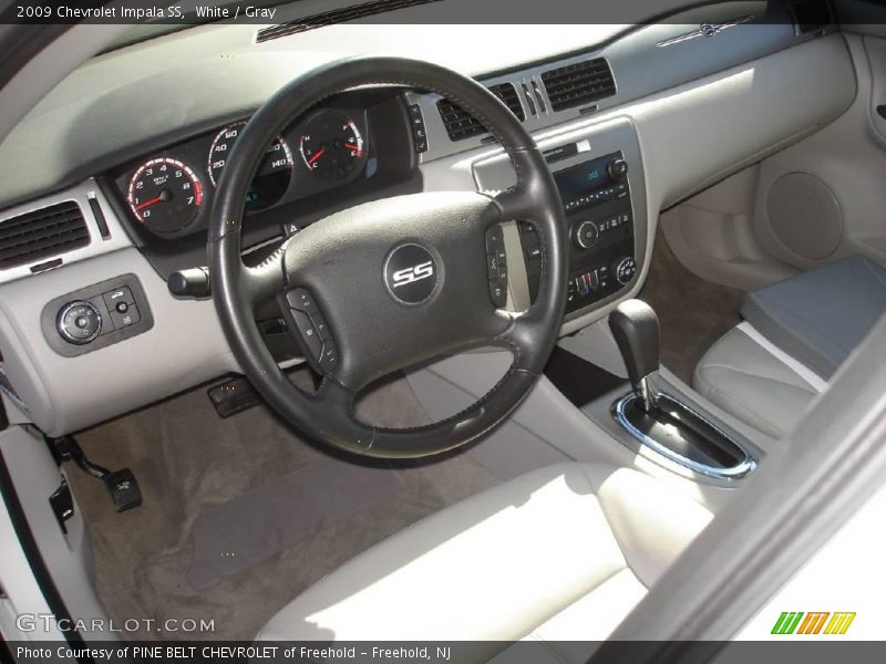 White / Gray 2009 Chevrolet Impala SS