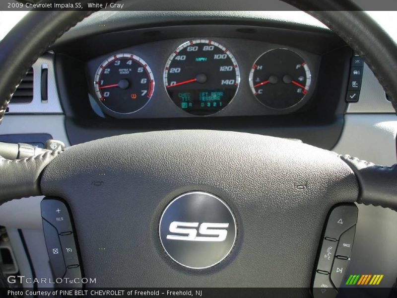 White / Gray 2009 Chevrolet Impala SS