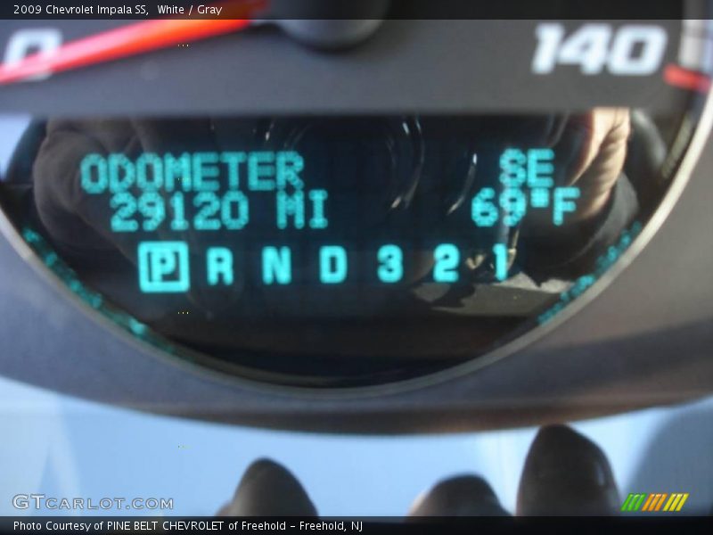 White / Gray 2009 Chevrolet Impala SS