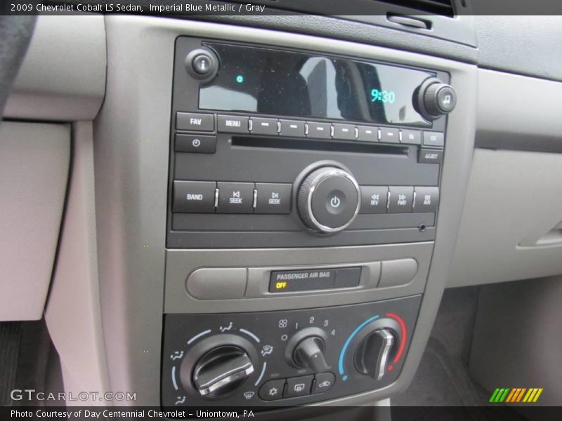 Imperial Blue Metallic / Gray 2009 Chevrolet Cobalt LS Sedan