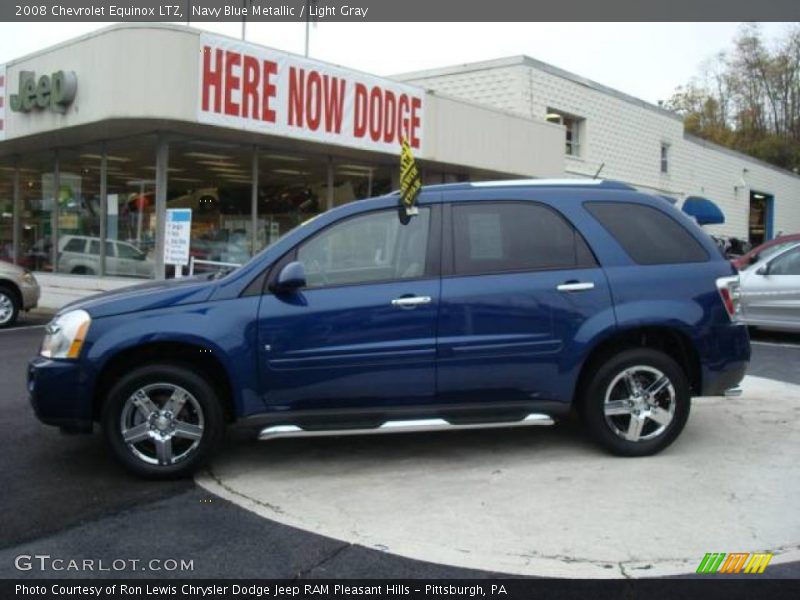 Navy Blue Metallic / Light Gray 2008 Chevrolet Equinox LTZ