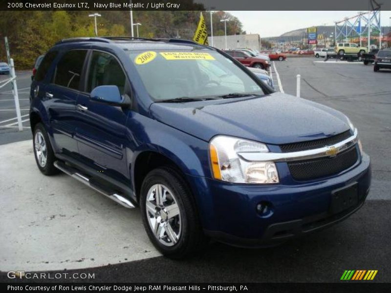 Navy Blue Metallic / Light Gray 2008 Chevrolet Equinox LTZ