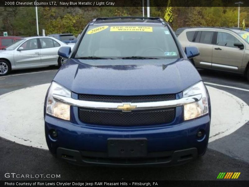 Navy Blue Metallic / Light Gray 2008 Chevrolet Equinox LTZ