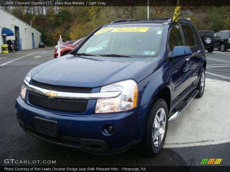 Navy Blue Metallic / Light Gray 2008 Chevrolet Equinox LTZ