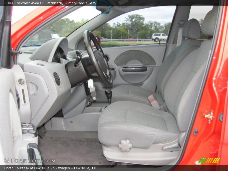 Victory Red / Gray 2004 Chevrolet Aveo LS Hatchback