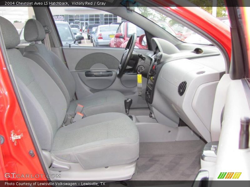 Victory Red / Gray 2004 Chevrolet Aveo LS Hatchback