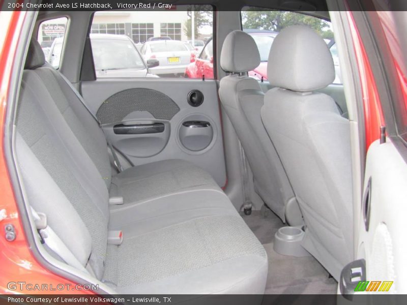 Victory Red / Gray 2004 Chevrolet Aveo LS Hatchback