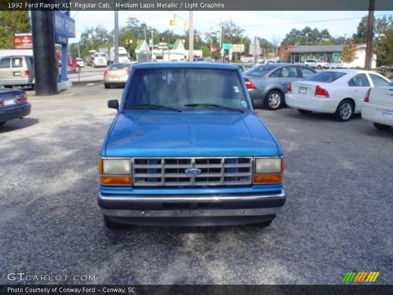 Medium Lapis Metallic / Light Graphite 1992 Ford Ranger XLT Regular Cab