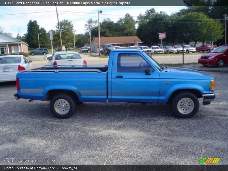 Medium Lapis Metallic / Light Graphite 1992 Ford Ranger XLT Regular Cab
