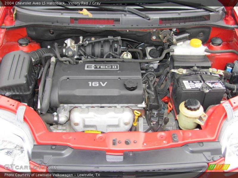 Victory Red / Gray 2004 Chevrolet Aveo LS Hatchback