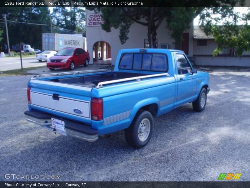 Medium Lapis Metallic / Light Graphite 1992 Ford Ranger XLT Regular Cab
