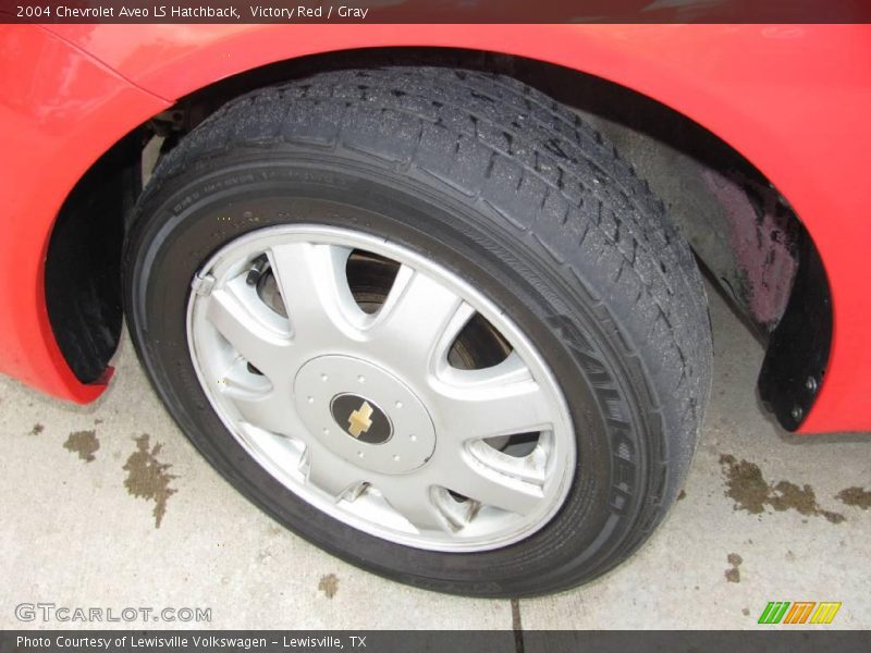 Victory Red / Gray 2004 Chevrolet Aveo LS Hatchback