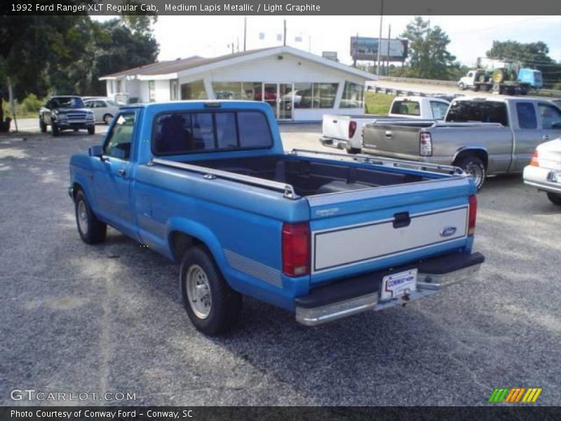 Medium Lapis Metallic / Light Graphite 1992 Ford Ranger XLT Regular Cab