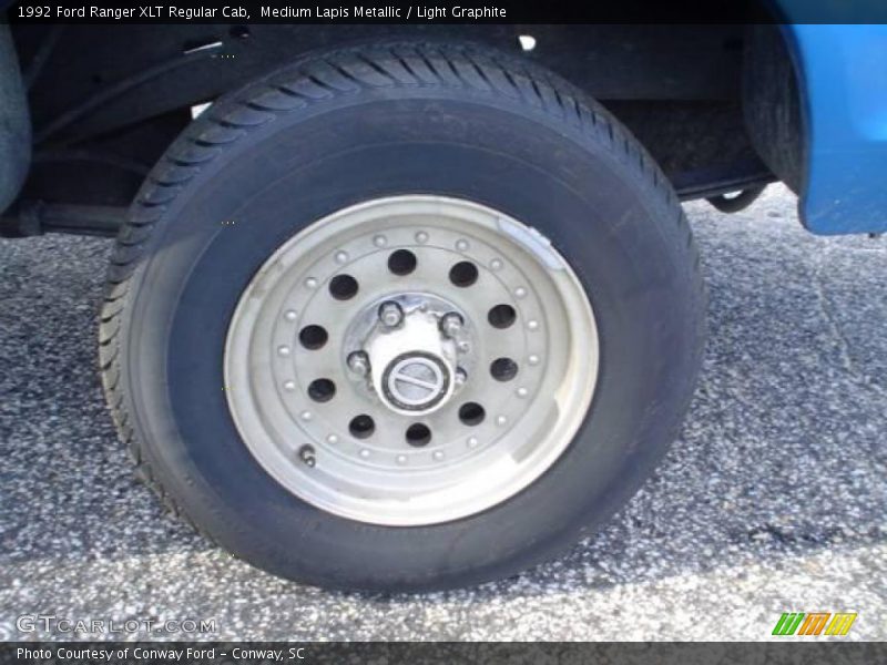 Medium Lapis Metallic / Light Graphite 1992 Ford Ranger XLT Regular Cab