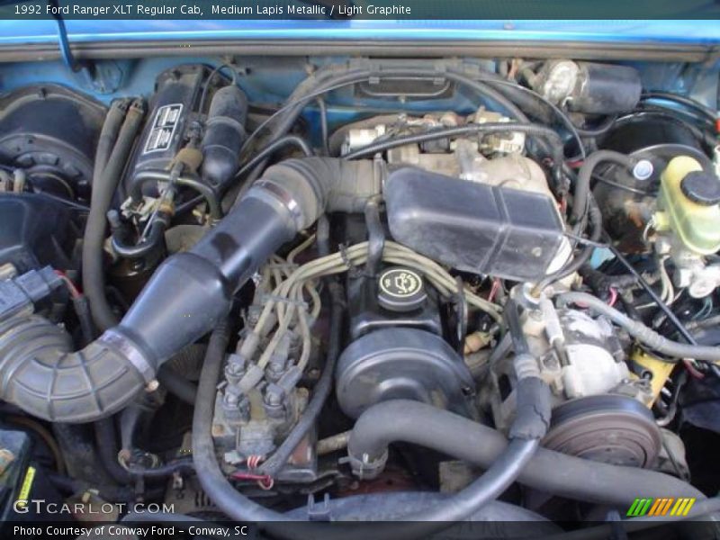 Medium Lapis Metallic / Light Graphite 1992 Ford Ranger XLT Regular Cab