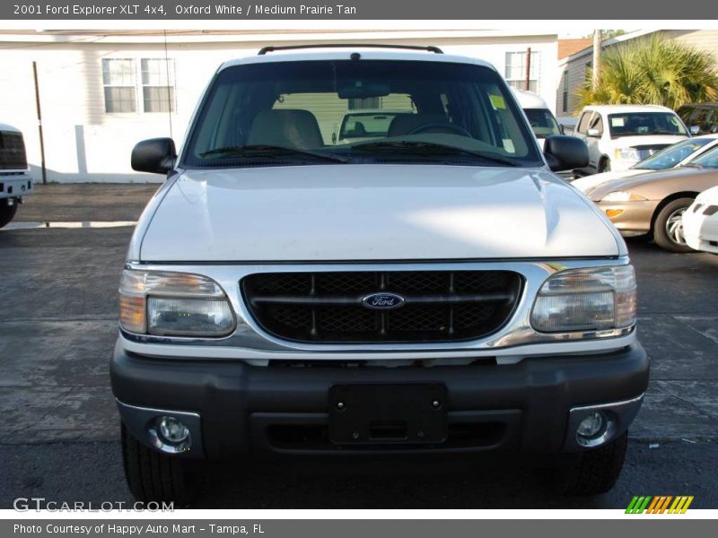 Oxford White / Medium Prairie Tan 2001 Ford Explorer XLT 4x4