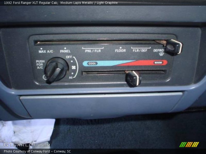 Medium Lapis Metallic / Light Graphite 1992 Ford Ranger XLT Regular Cab