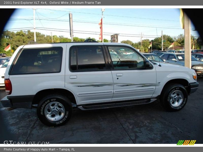Oxford White / Medium Prairie Tan 2001 Ford Explorer XLT 4x4