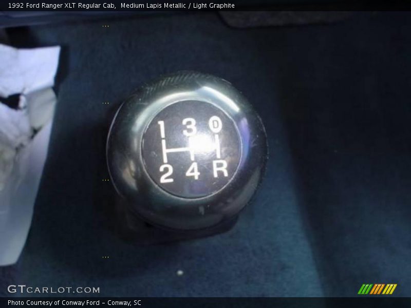 Medium Lapis Metallic / Light Graphite 1992 Ford Ranger XLT Regular Cab