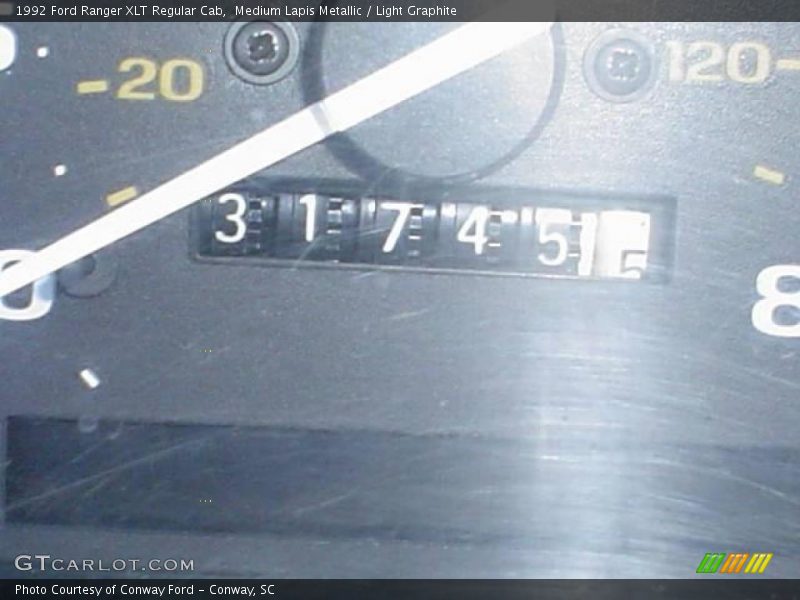 Medium Lapis Metallic / Light Graphite 1992 Ford Ranger XLT Regular Cab