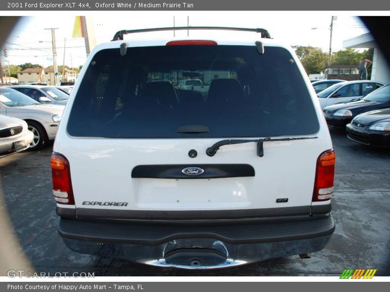 Oxford White / Medium Prairie Tan 2001 Ford Explorer XLT 4x4