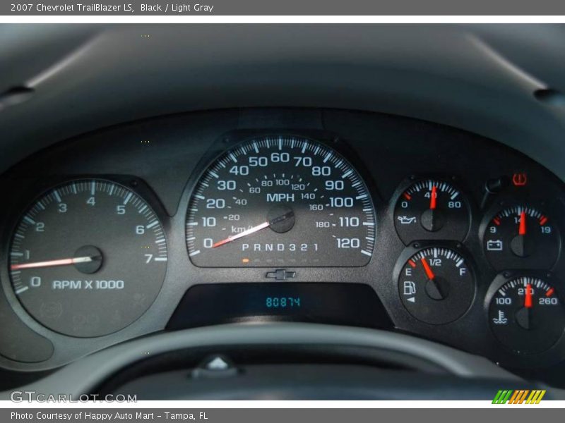 Black / Light Gray 2007 Chevrolet TrailBlazer LS