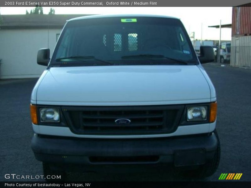 Oxford White / Medium Flint 2003 Ford E Series Van E350 Super Duty Commercial
