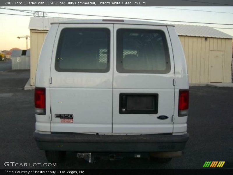 Oxford White / Medium Flint 2003 Ford E Series Van E350 Super Duty Commercial