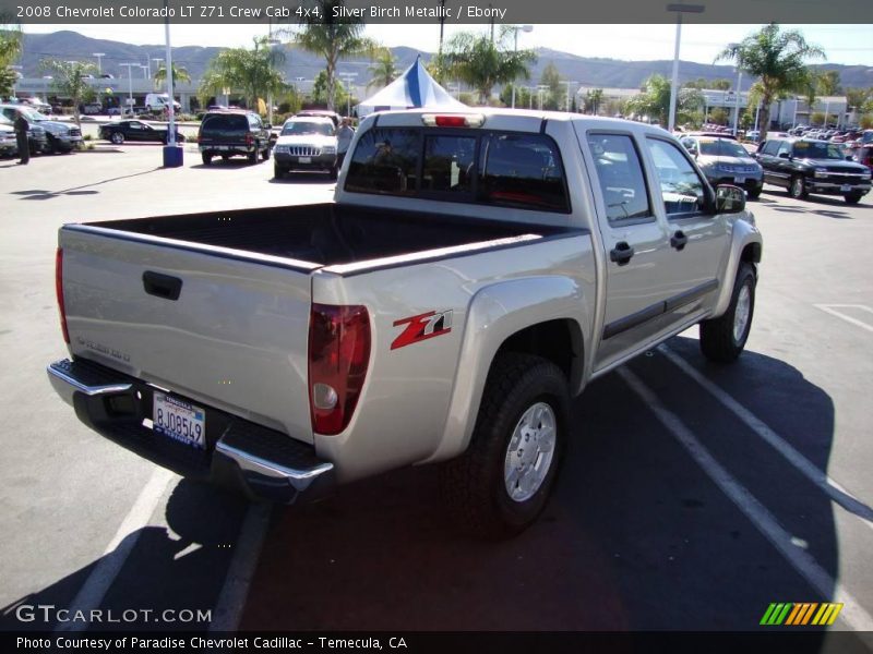 Silver Birch Metallic / Ebony 2008 Chevrolet Colorado LT Z71 Crew Cab 4x4