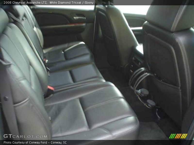 White Diamond Tricoat / Ebony 2008 Chevrolet Avalanche LTZ
