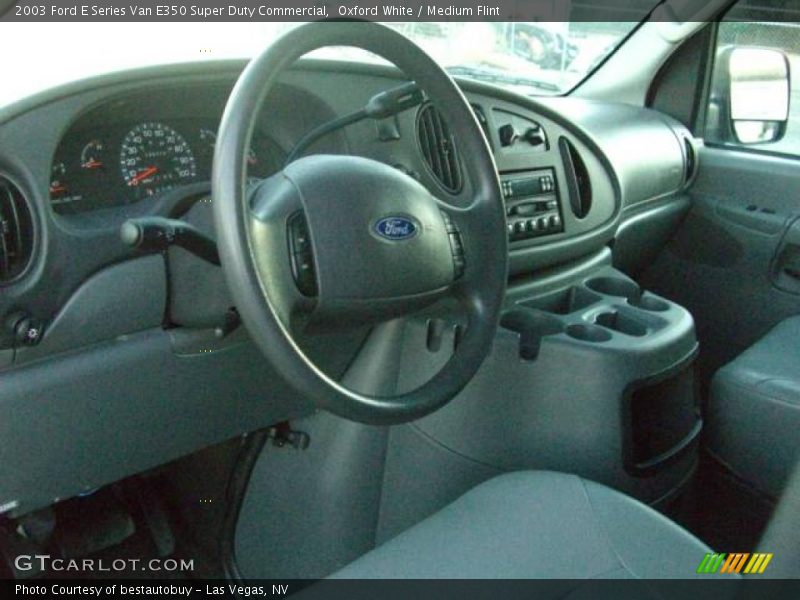 Oxford White / Medium Flint 2003 Ford E Series Van E350 Super Duty Commercial