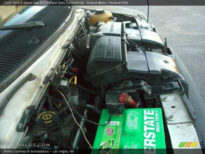 Oxford White / Medium Flint 2003 Ford E Series Van E350 Super Duty Commercial