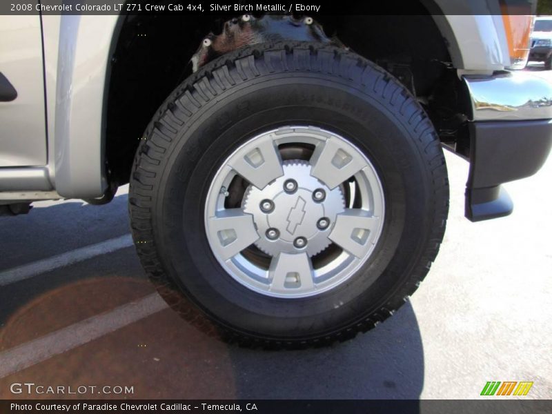 Silver Birch Metallic / Ebony 2008 Chevrolet Colorado LT Z71 Crew Cab 4x4