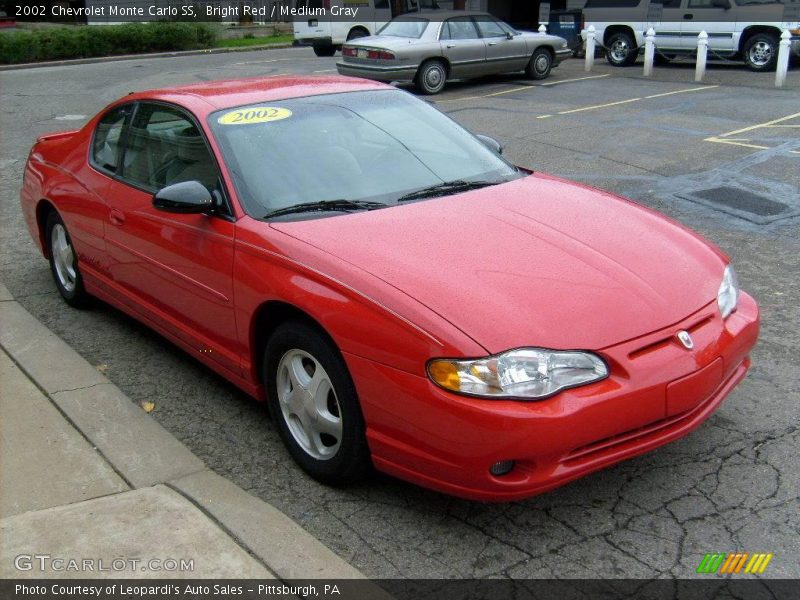 Bright Red / Medium Gray 2002 Chevrolet Monte Carlo SS