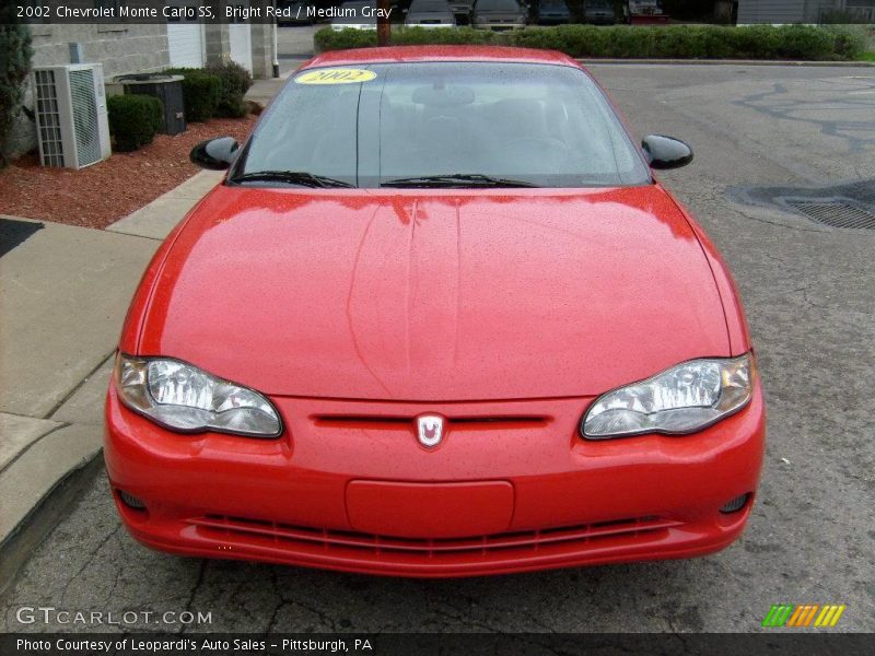 Bright Red / Medium Gray 2002 Chevrolet Monte Carlo SS