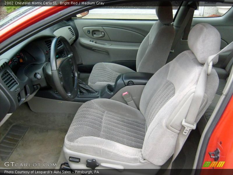 Bright Red / Medium Gray 2002 Chevrolet Monte Carlo SS